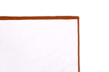 Soft and comfy terry cloth printed on white baby towel