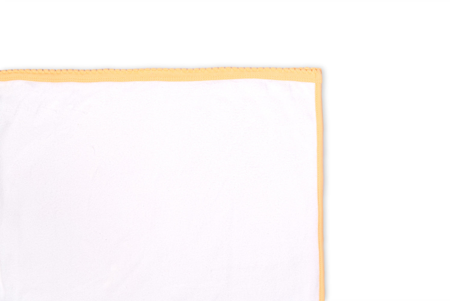 Soft and comfy terry cloth printed on white baby towel