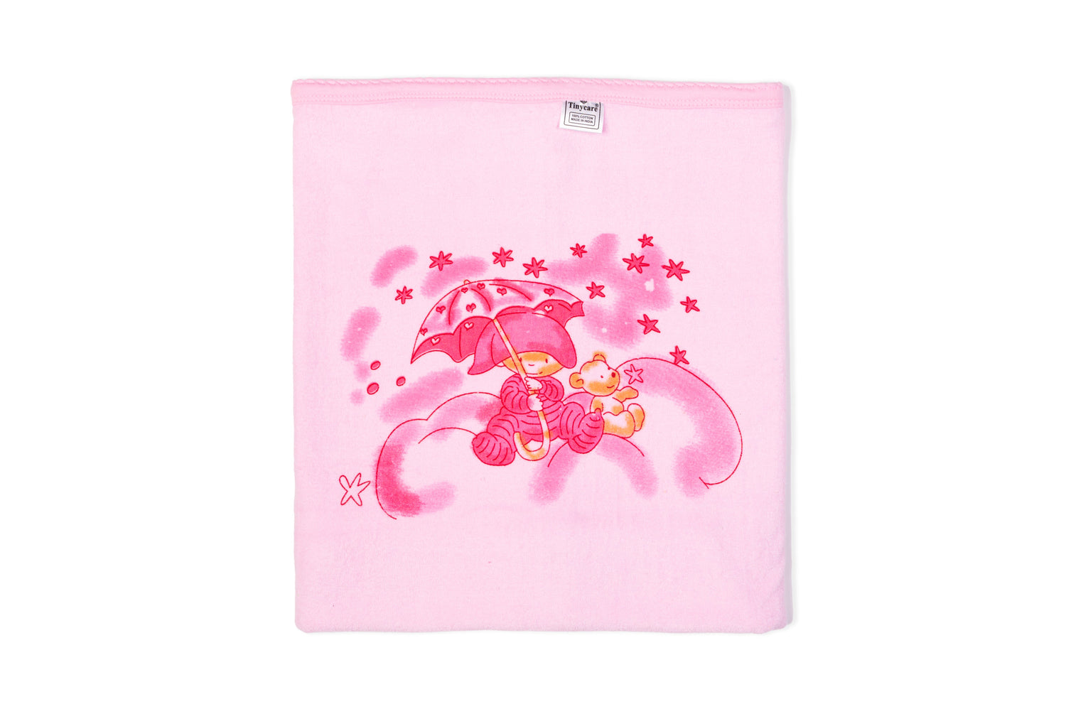 Soft and comfy double terry cloth printed baby towel