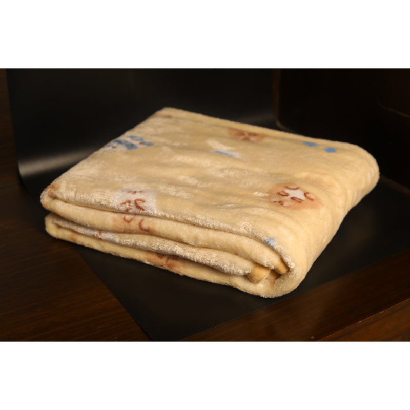 Soft teddy print blankets for babies