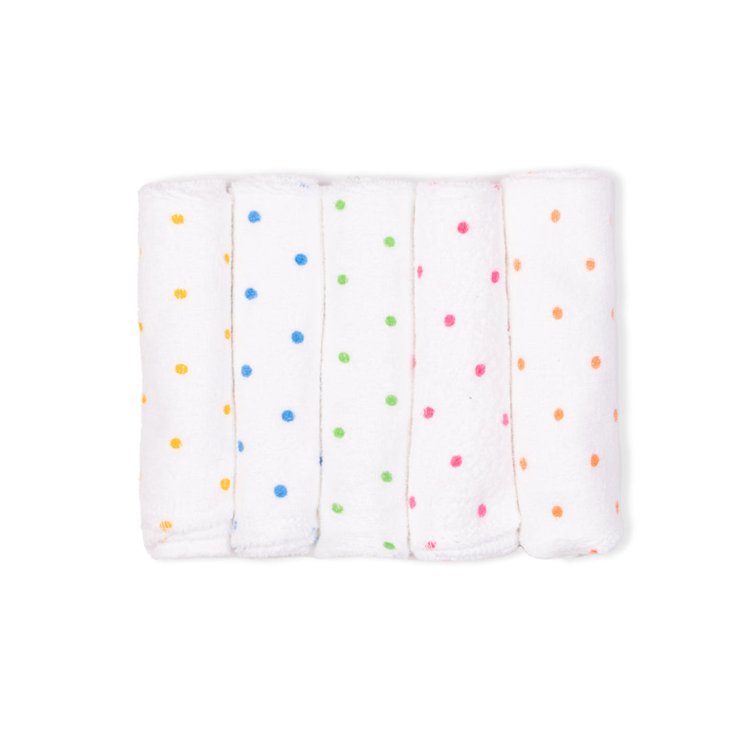 White Face Napkins With Polka Dots