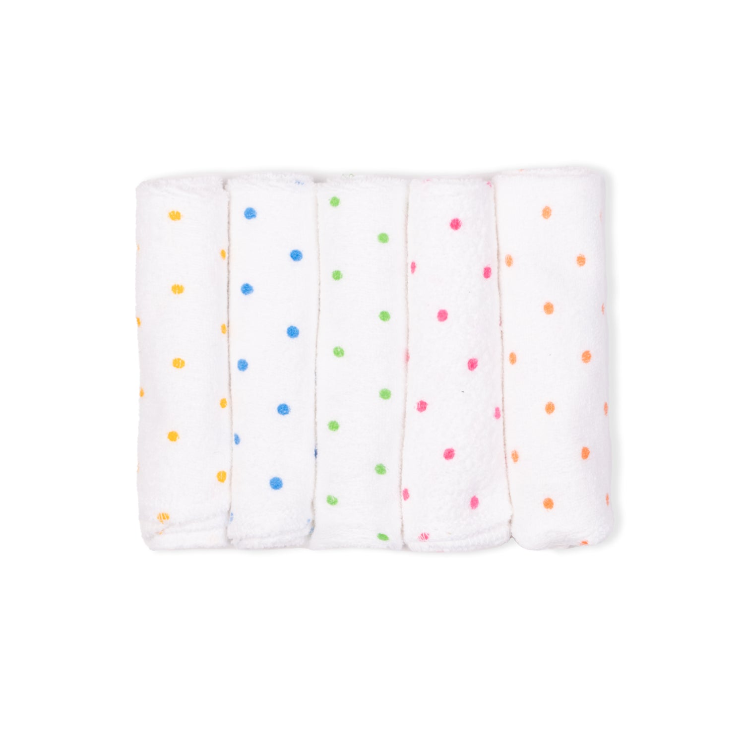 White Face Napkins With Polka Dots