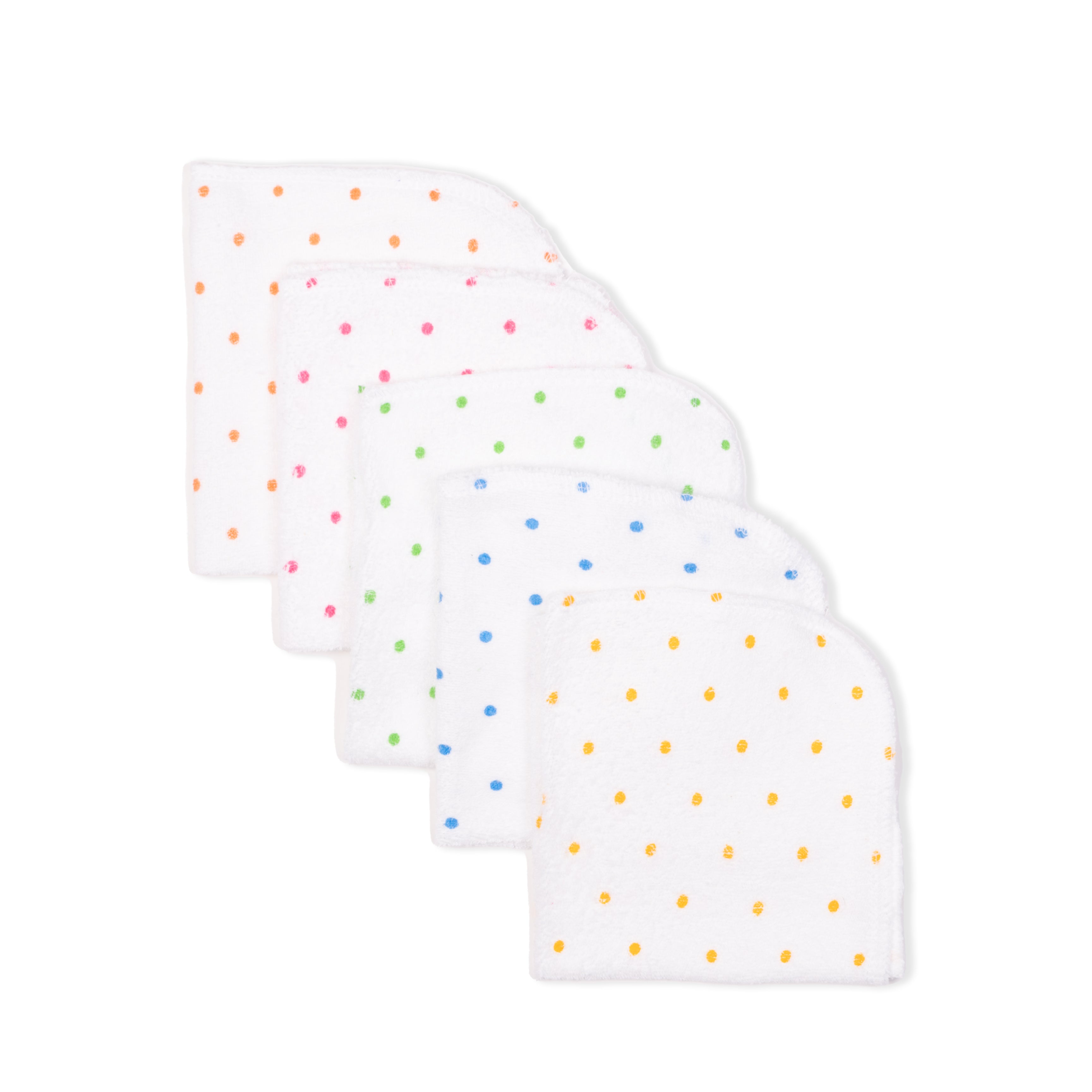 White Face Napkins With Polka Dots