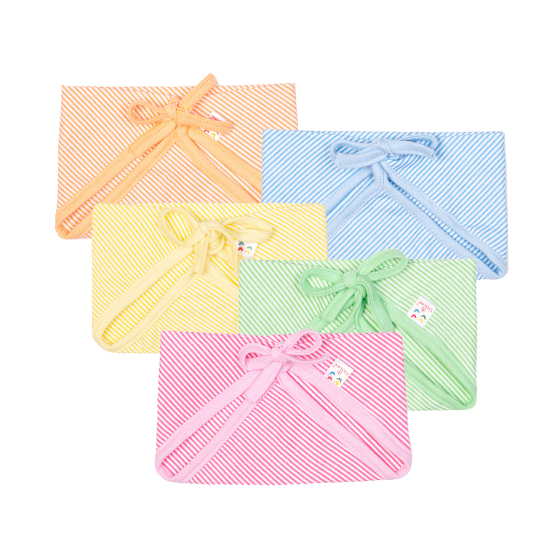 Triangle Baby Nappies With Stripes (Pack of 5)