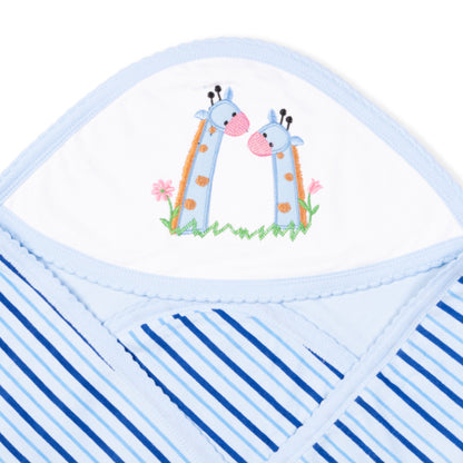 Baby Hooded Towel Interlock Stripes